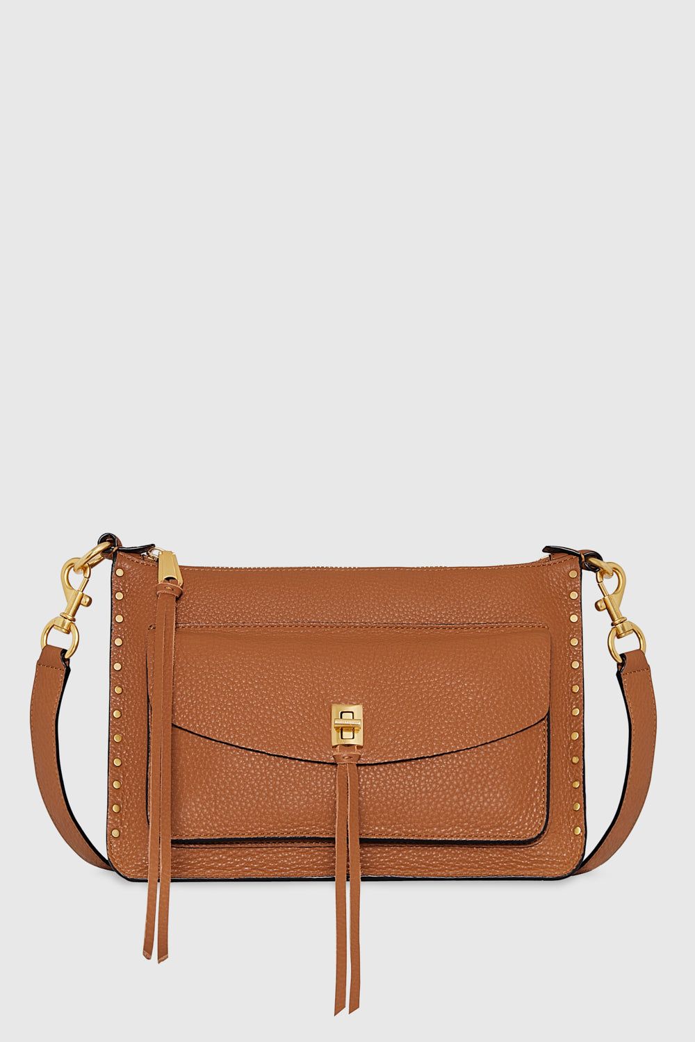 Caramello Rebecca Minkoff Darren Signature Shoulder Bag | WTOZQ-7635