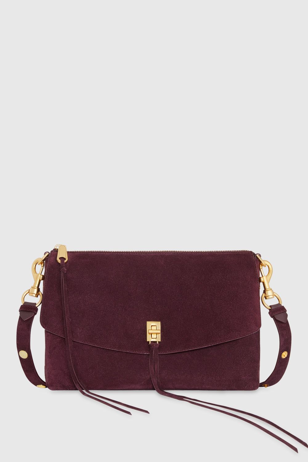 Dark Red Rebecca Minkoff Darren Top Zip Shoulder Bag | MCWYA-9328