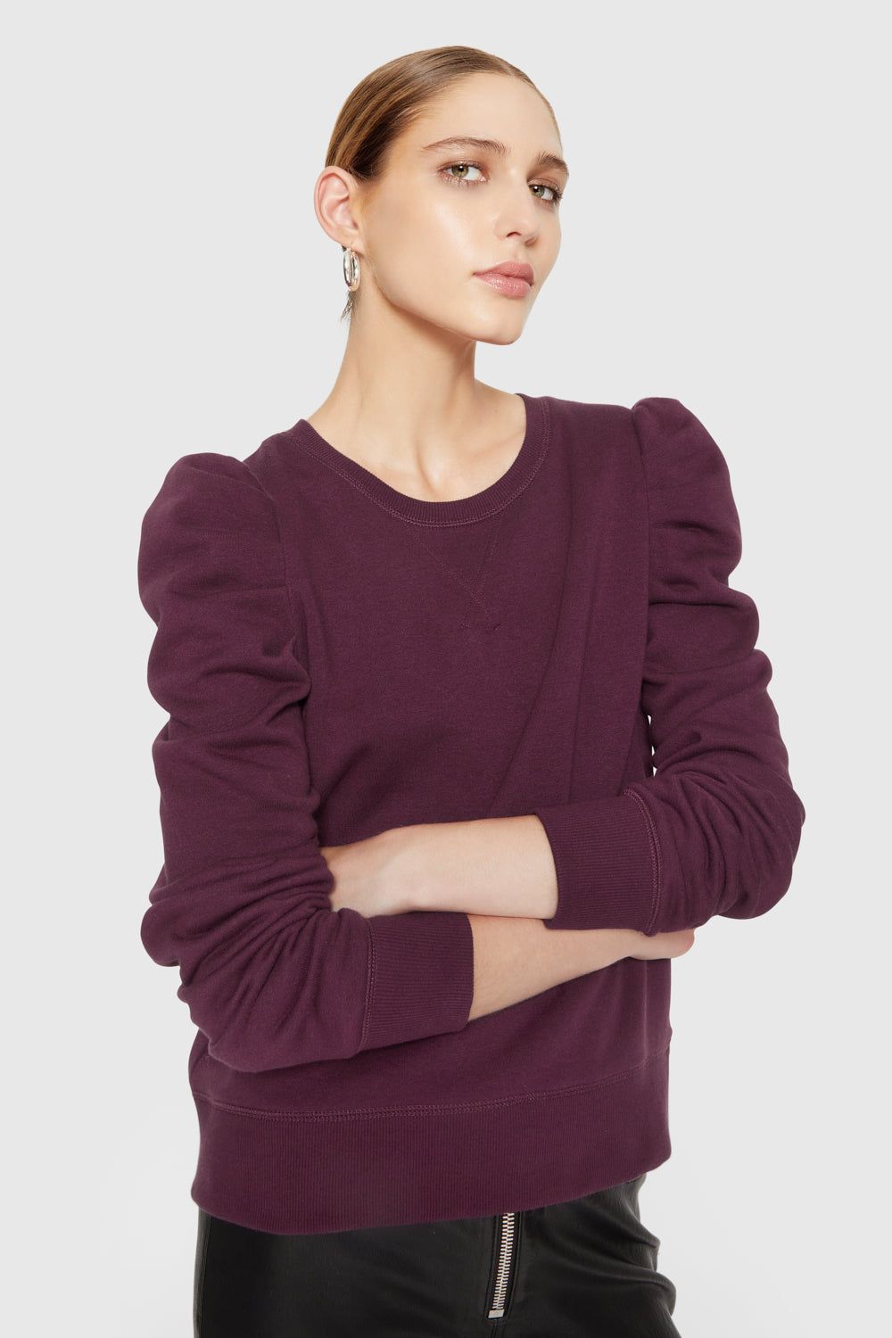 Dark Red Rebecca Minkoff Janine Sweatshirt | DBGJI-1508