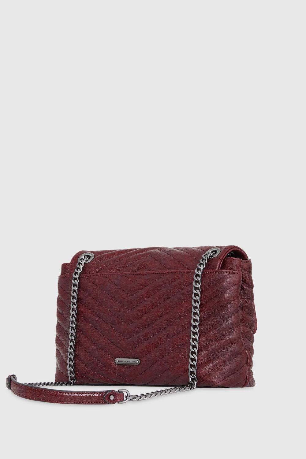 Dark Red / Grey Rebecca Minkoff Edie Flap Shoulder Bag | GSMEO-4203