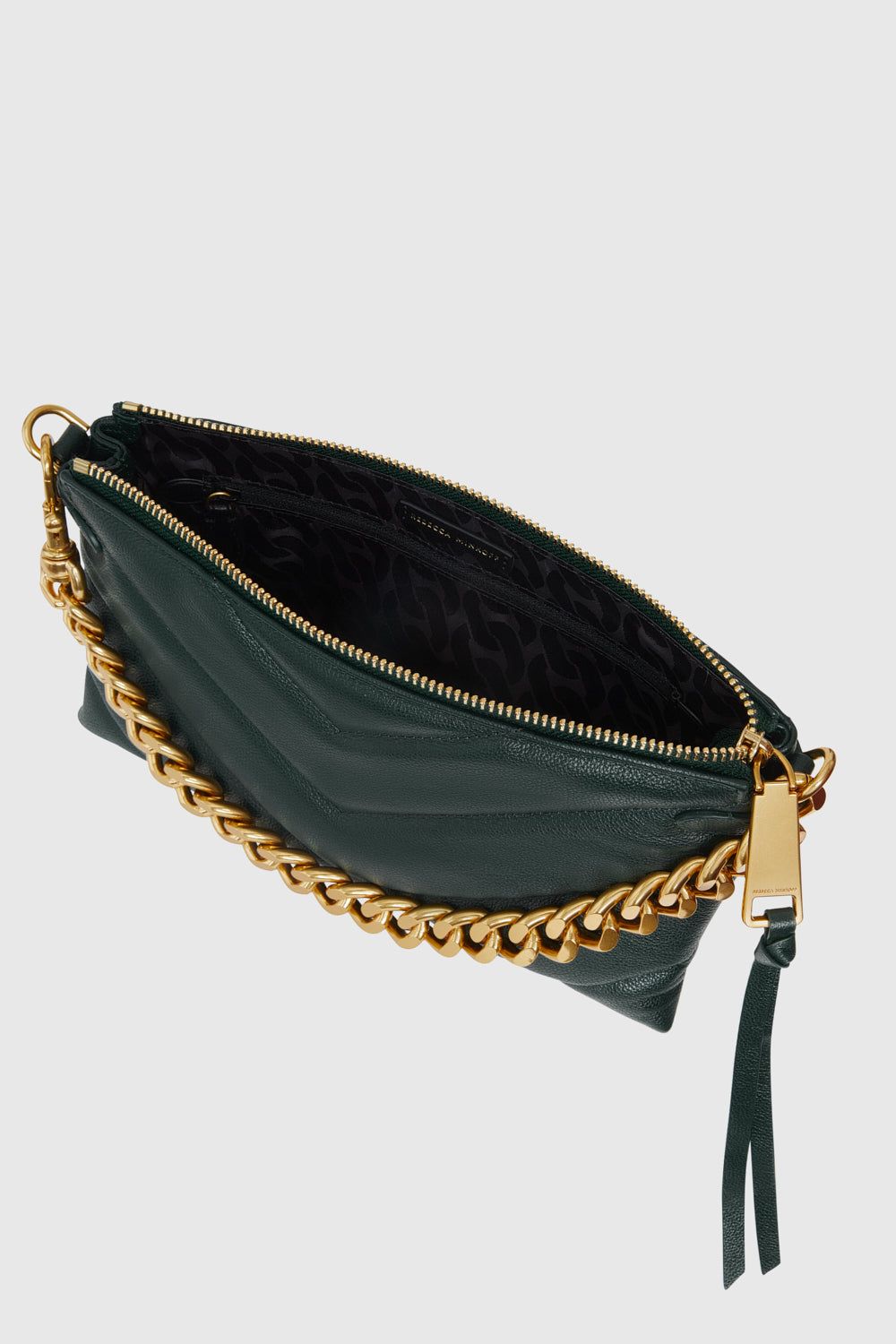 Deep Jade/Antique Brass Rebecca Minkoff Edie Maxi Medium Crossbody | OGUAB-7106