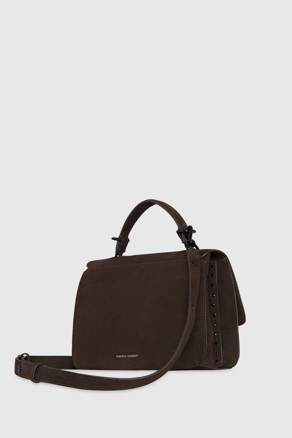 Espresso Rebecca Minkoff Darren Top Handle Messenger | IUFZK-1765