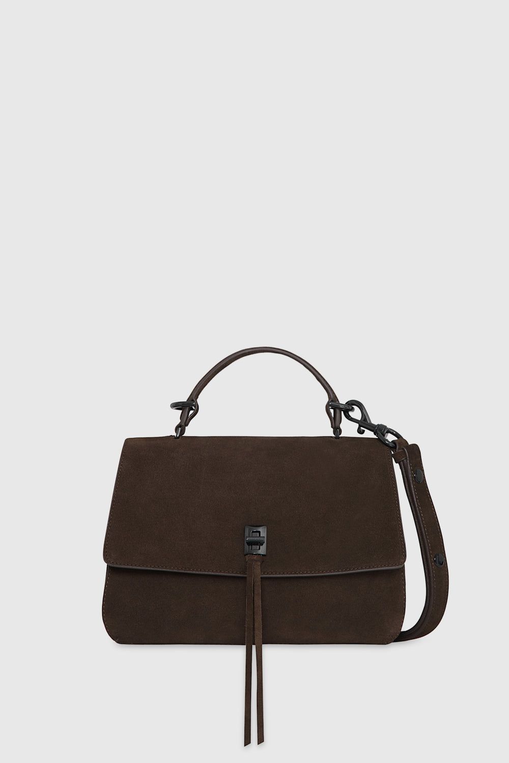 Espresso Rebecca Minkoff Darren Top Handle Messenger | IUFZK-1765