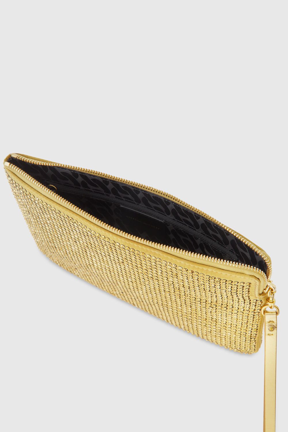 Gold Rebecca Minkoff Crystal Studded Wristlet | WCIMY-9524