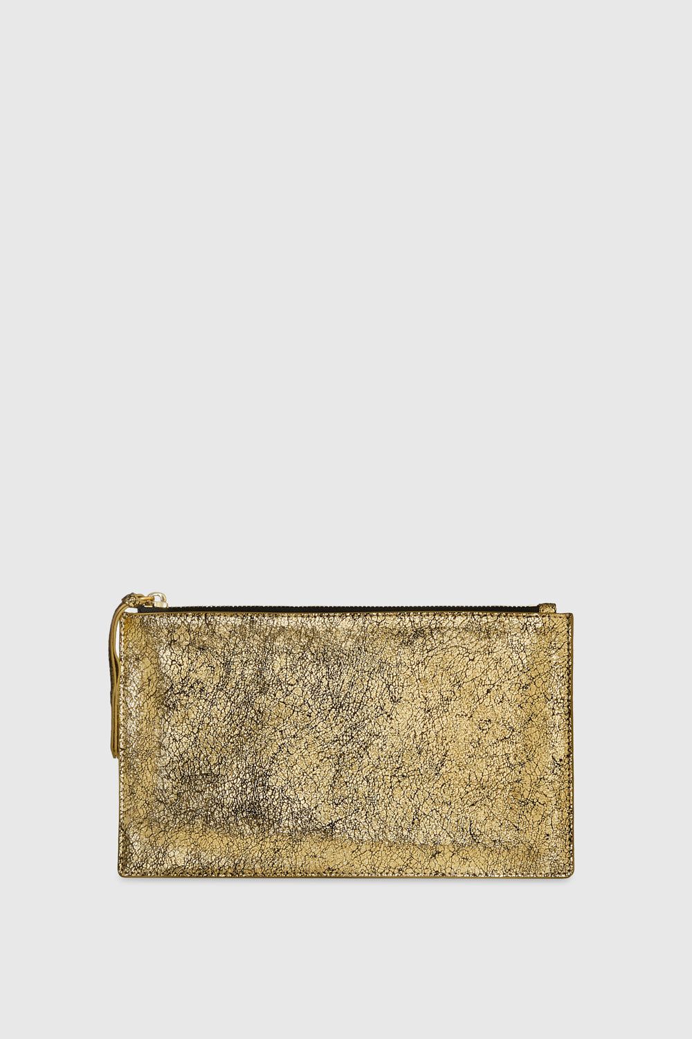 Gold Rebecca Minkoff Large Pouch | EBHCL-0482