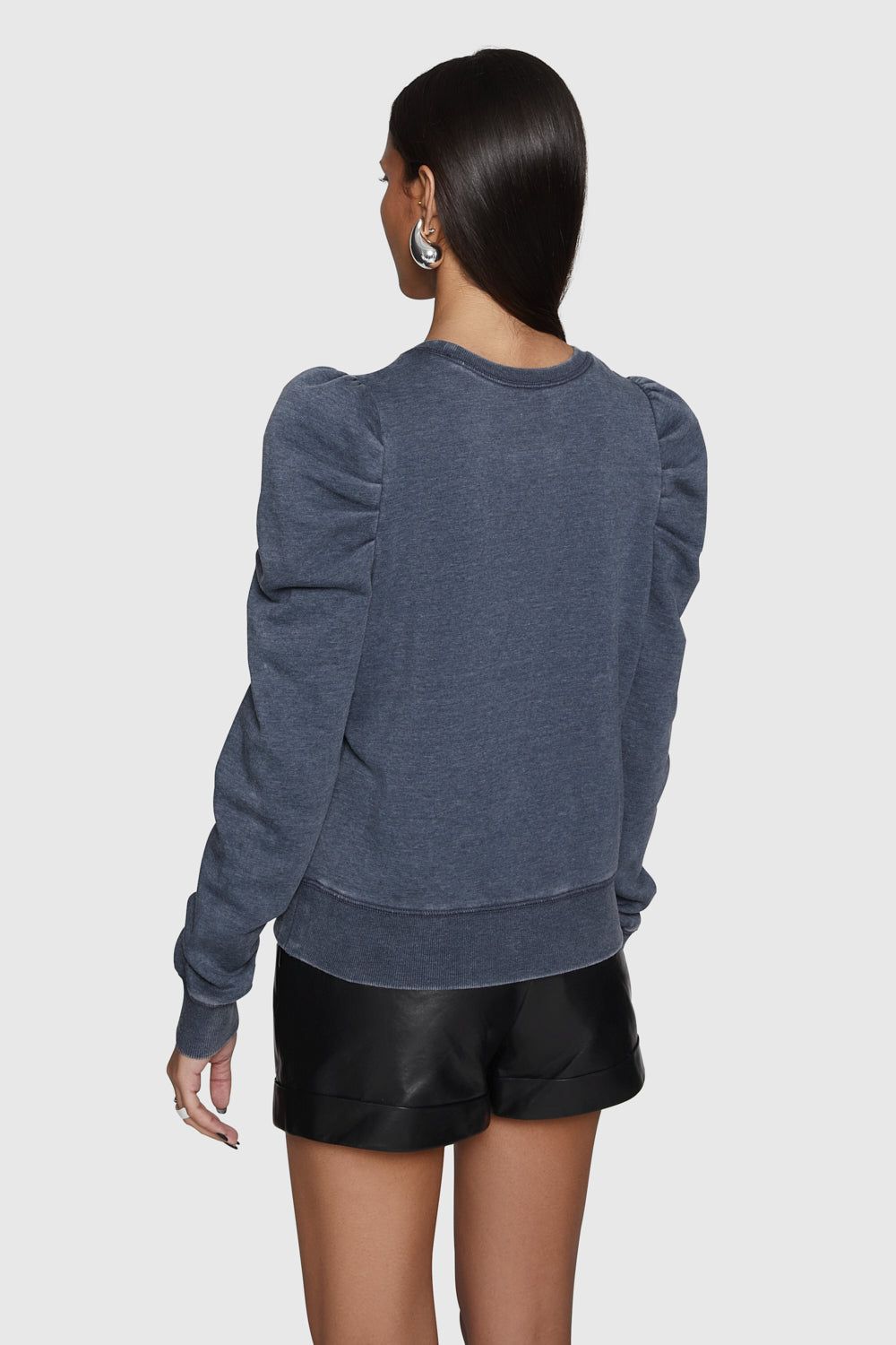 Indigo Wash Rebecca Minkoff Janine Sweatshirt | ITHLQ-2470