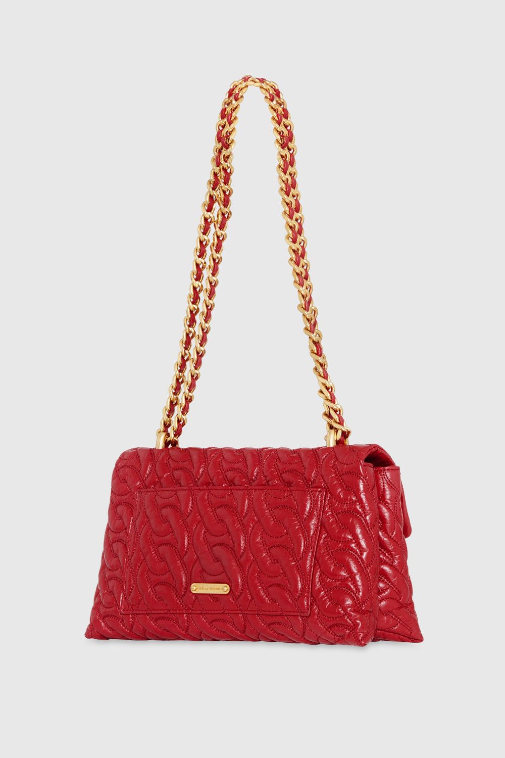 Red Rebecca Minkoff Double Gusset Crossbody With Chain Quilt | PAUNT-3802