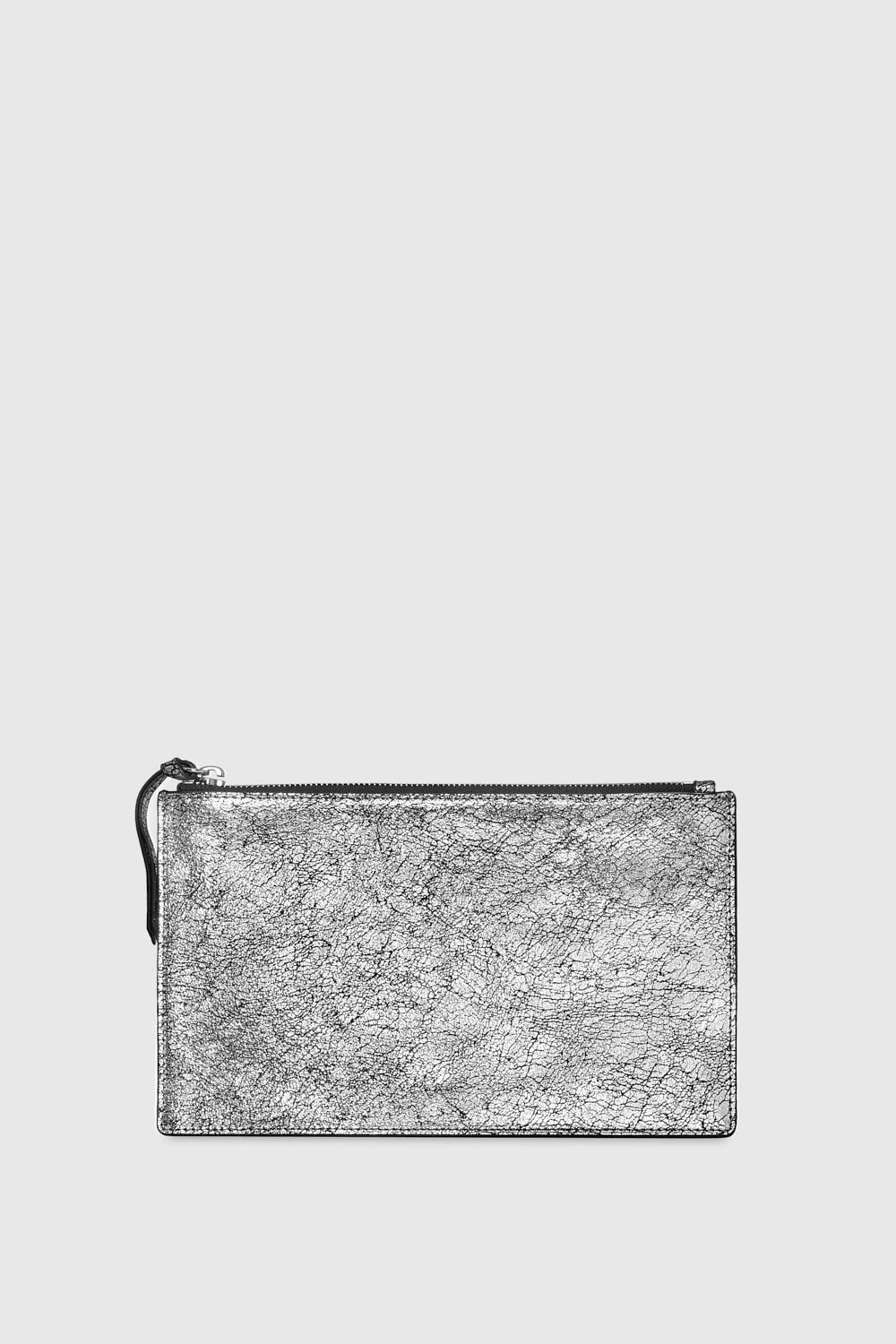 Silver Rebecca Minkoff Large Pouch | VLITZ-0132