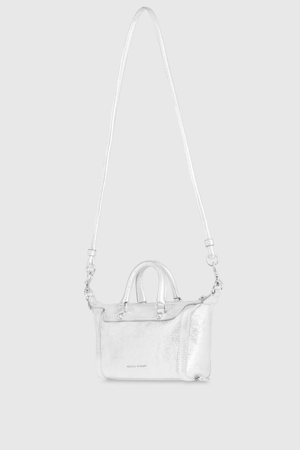 Silver / Silver Rebecca Minkoff Micro Mini M.A.B. | WAHLM-0165