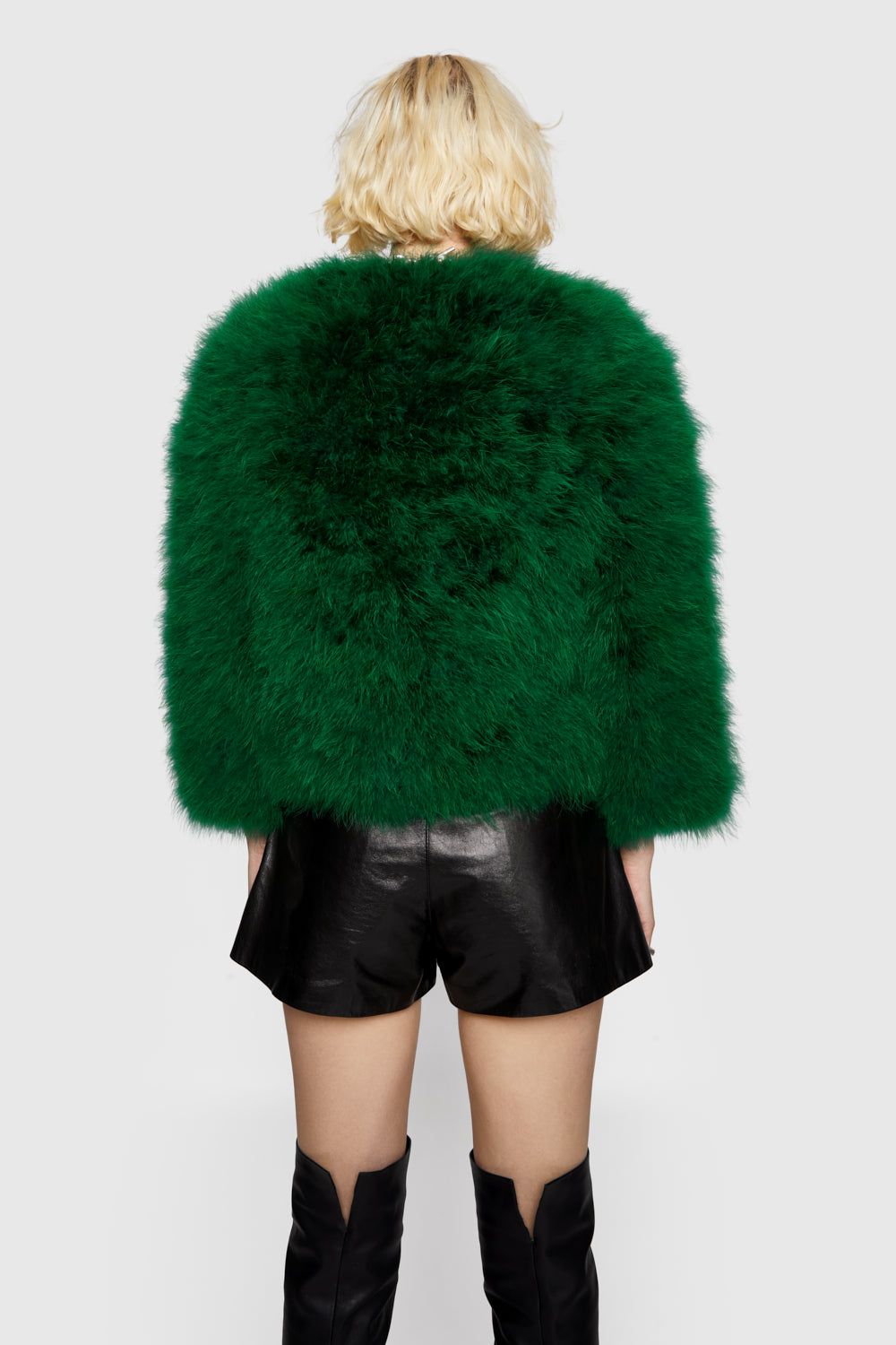 Turquoise Rebecca Minkoff Pacha Feather Jacket | UVOPH-8451