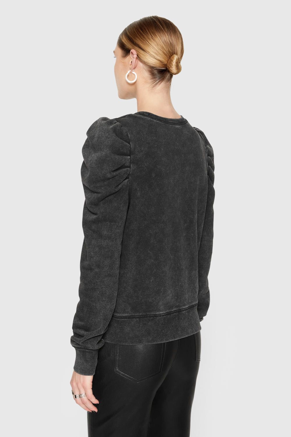 Wash Black Rebecca Minkoff Janine Sweatshirt | EQWCL-7140