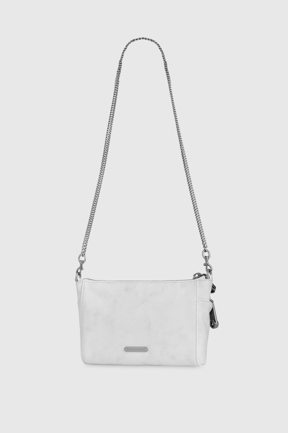 White / Grey / Silver Rebecca Minkoff Mini Julian Crossbody | QAPIY-8016